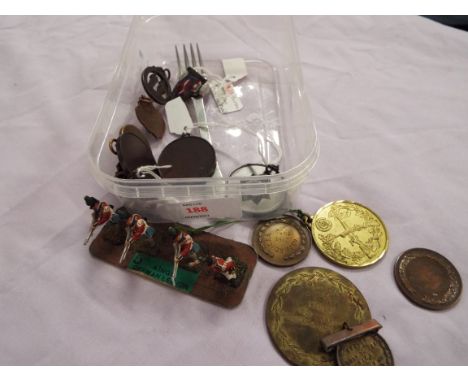 A selection of military and other medals and medallions to include Burma Railways Battalion, Royal Corps Army Ordnance, Railw