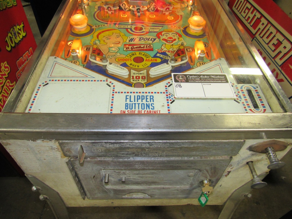 HI DOLLY PINBALL MACHINE GOTTLIEB CLASSIC Item is in used condition