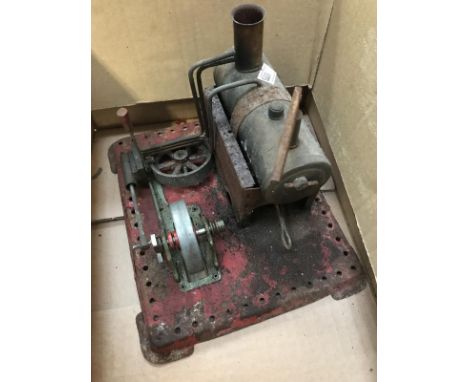 A Mamod stationary steam engine