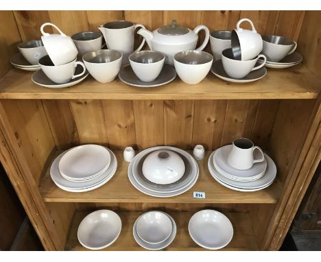 42 pieces of Poole pottery