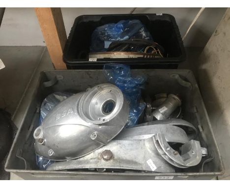 A quantity of BSA Bantam engine parts (2 boxes)