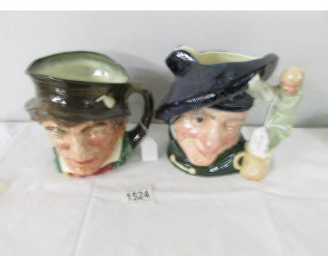 2 Royal Doulton character jugs 'Paddy' and 'Tam 'O' Shanter'.