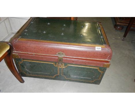 A good old painted tin trunk.