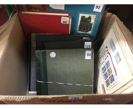A quantity of stamp albums including Belize, Antigua, Commonwealth etc.