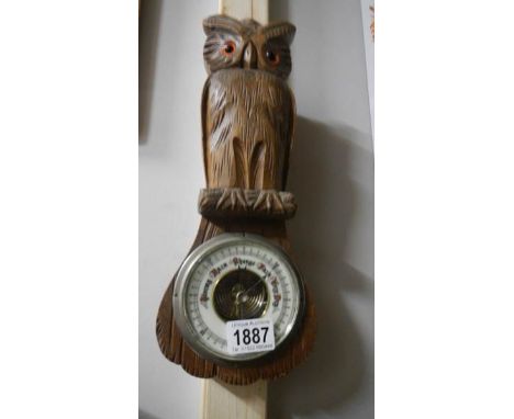 A Black Forest owl barometer.