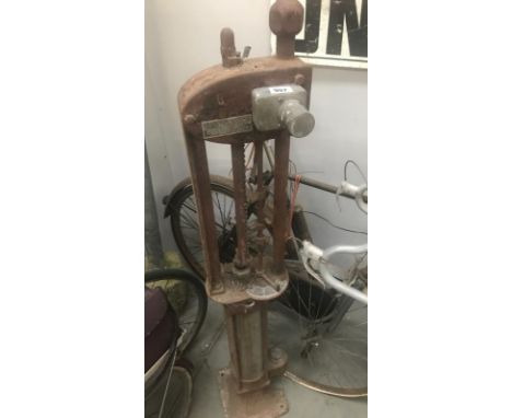 A pre war Bowser petrol pump for restoration