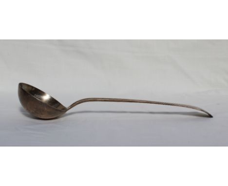 A late Victorian silver ladle, London, 1901, James Wakely & Frank Clarke Wheeler, approximately 260 grams