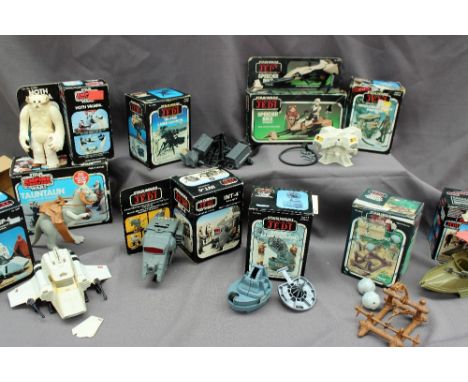 Star Wars - Return of the Jedi made by Palitoy and Kenner in 1981, 1982 & 1983, ten models including One-Man Sail Skiff, Ewok