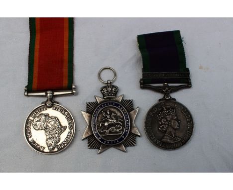 An Elizabeth II General Service medal, with South Arabia clasp issued to 23935396 Pte B Vrettos SWB, together with an Africa 