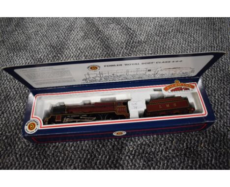 A Bachmann 00 gauge 4-6-0 LMS Loco &amp; Tender, Sherwood Forester 6112 cat no 31-277 in original part display box, missing c