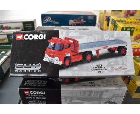 Nine Corgi (china) limited edition Guy Invincible diecast advertising wagons including Wynns 29102, Arthur R Duckett 29301 et