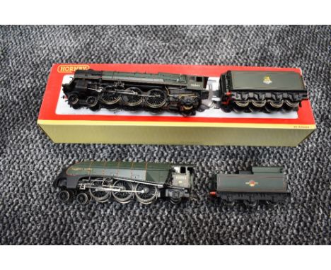 Two Hornby 00 gauge 4-6-2 Loco's &amp; Tenders, Andrew K McCosh 60003 and Solway Firth 70049, with one incorrect Hornby box