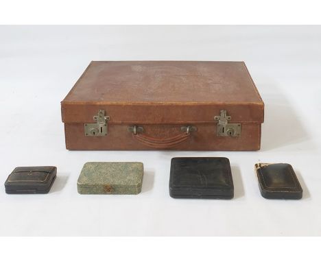A quantity of jewellery boxes, ring boxes and boxes to include Victorian and Edwardian examples, together with a brown leathe