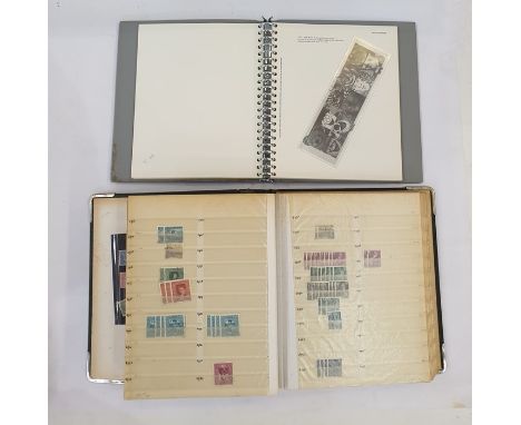 Crate with much of interest, including "Safe Album of European Issues First Day Covers", etc plus cards and empty albums 