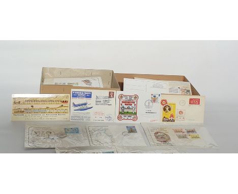 Two boxes of covers including Isle of Man First Day Covers and other miscellaneous, about 150 (2 boxes)