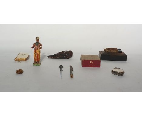 Quantity of glass lantern slides, miniature cayman's head and J. Lucas and Son Patent New Coventry Boiler and other collectab