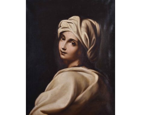 Guido RENI (1575-1642) wohl Nachfolge  Portrait der Béatrice Cenci Gemälde - Öl/Leinwand, 61 cm x 48 cm, im Prunkstuckrahmen 
