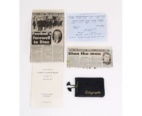 Stanley Pearson Memorabilia &ndash; Manchester United 1937-1953

Autograph book including signatures from the FA Cup winning 