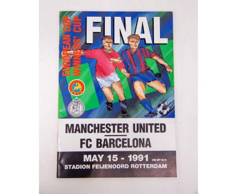 European Cup Winners Cup Final 1991 &ndash; Manchester United Vs Barcelona signed programme

Signed program by Manchester Uni