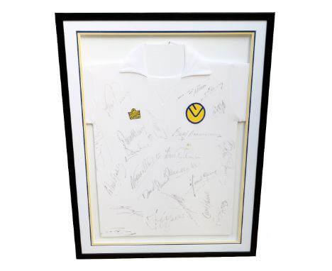 

Leeds United 1975/76 Admiral home shirt signed by Leeds squad&nbsp;
Original admiral shirt from the mid 1970s signed by the