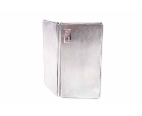 GEORGE VI SILVER CIGARETTE CASEmaker Toghill & Co , Birmingham 1939, with cartouche bearing monogram 'D.B', the hinged lid wi