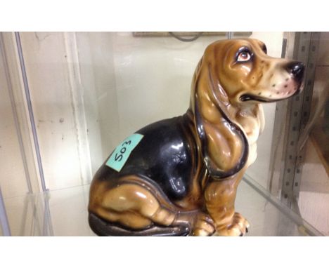 Ceramic Dog Statue. 