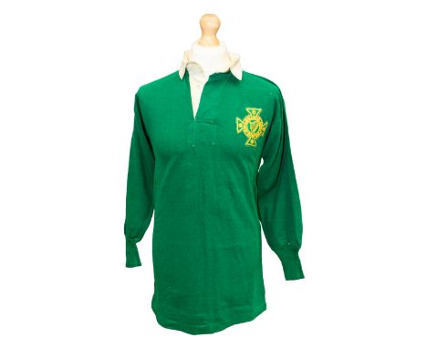 Northern Ireland: A Northern Ireland, match worn shirt, Danny Blanchflower, Number 4. Worn in the British Home Championship g