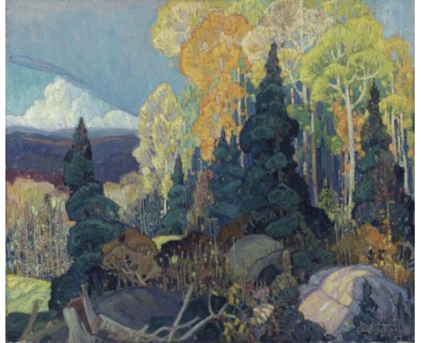 Franklin Carmichael (1890-1945) was a Canadian artist and a member of the Group of Seven, a renowned collective of Canadian l