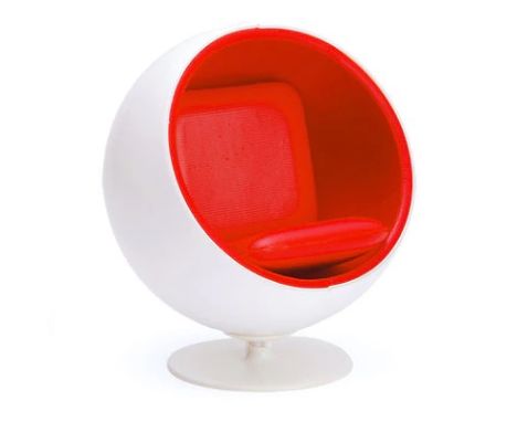 The Ball Chair is a famous and distinctive piece of furniture designed by Finnish architect and designer Eero Aarnio. Here ar