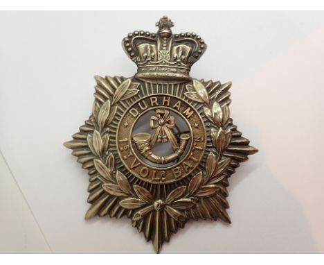 1st Volunteer Battalion Durham Light Infantry helmet plate H: 13 cm 