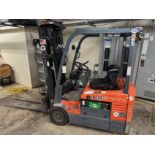 Toyota Electric Forklift - 3 Stage, 11706 Hours, Side Shift, 5' Forks - Model 7FBEU | Rig Fee $150