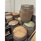 Lot of (7) Wooden Barrels | Rig Fee $150