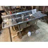 Eagle Stainless Steel 2-Basin Sink (Approx. 6' x 26") | Rig Fee $200