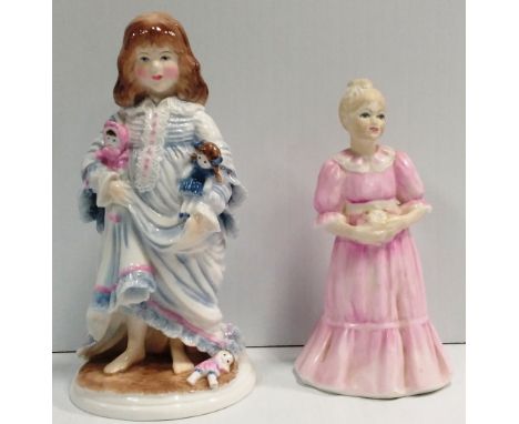 Royal Worcester Figure &amp; Coalport Figure 
