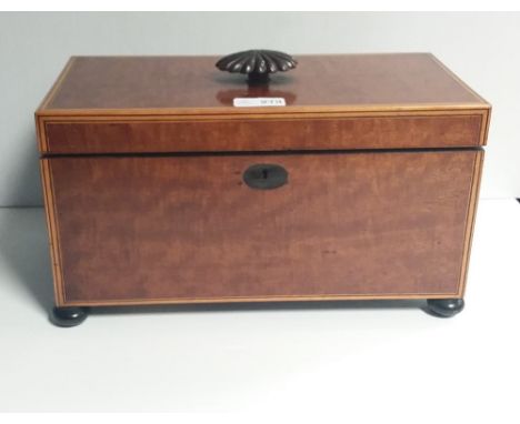 Vict Inlaid Mah Tea Caddy