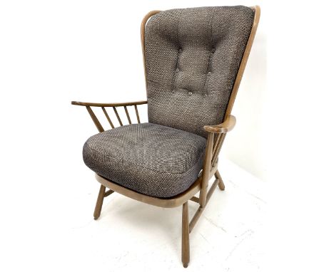 Ercol Evergreen high back easy chair, upholstered back and seat cushionDimensions: Length/Width:&nbsp;78cm&nbsp;