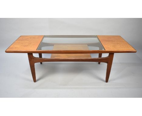 A 1970s G-Plan rectangular Coffee Table with Stretcher Shelf, 137cms Wide