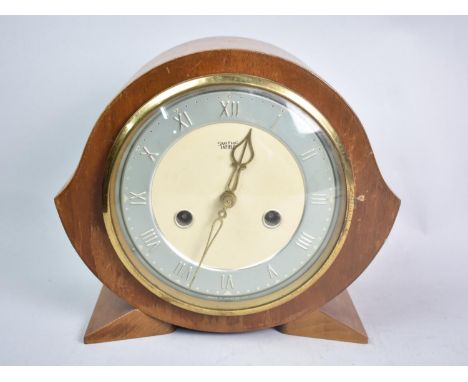 A Mid 20th Century Smiths Enfield Mantel Clock, 19cms Diameter