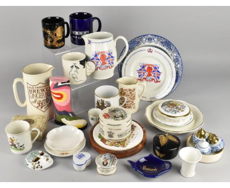A Collection of Ceramics to Comprise Carlton Ware Commemorative Mug for the Engagement and Publication of Charles Charming's 