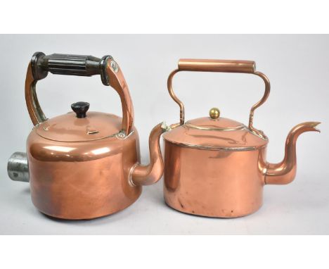 A Vintage Copper Electric Kettle and a Smaller Copper Kettle