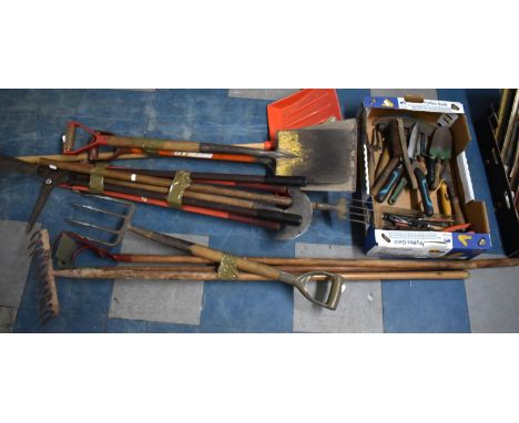 A Collection of Various Garden Tools etc