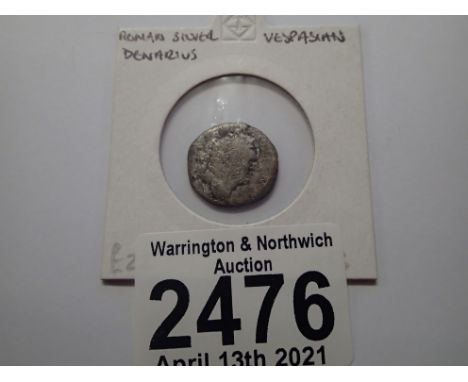 Roman silver denarius Vespasian. P&amp;P Group 1 (£14+VAT for the first lot and £1+VAT for subsequent lots) 