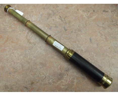 Leather bound brass telescope 
