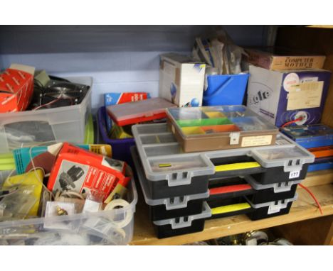 Shelf of assorted tools