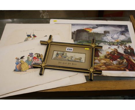 Stevengraph and a collection of prints
