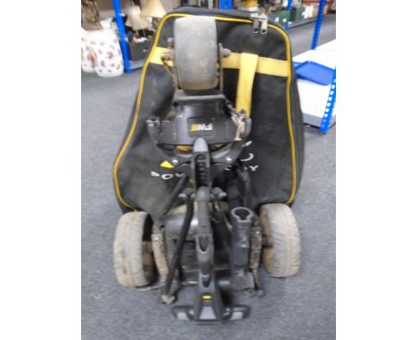A Power Caddy golf kart in carry bag (no battery).