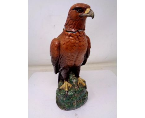 A Beswick Beneagles scotch whisky Golden Eagle decanter, sealed with contents.