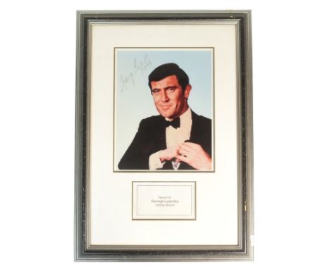 James Bond 007 - George Lazenby - On Her Majesty's Secret Service (1969) - autographed 8x10" colour photograph of Lazenby as 