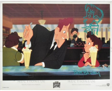 The Iron Giant (1999) - Richard Bazley (lead animator) - an original Warner Bros cinema lobby card, featuring a scene from th