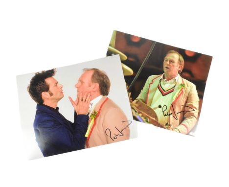 Doctor Who - Peter Davison (Fifth Doctor) - two autographed 8x10" colour photographs from the Comic Relief special mini-episo